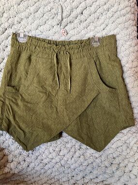 MEC Olive Green Women's Wrap-Front Drawstring Skort